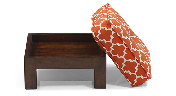 Tribal Coffee Table Set (Walnut Morocco Lattice Rust)